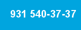 931 540-37-37